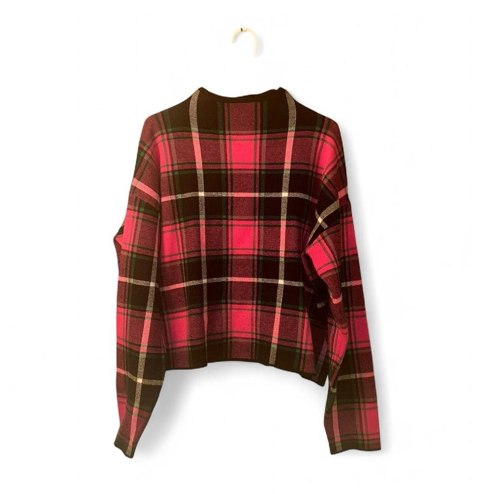 Nicole Miller Pink  and Black Knit Top